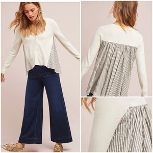 COPY - Anthropologie Moth Mixed Media Cardigan Sz…